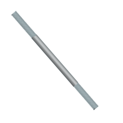 Ancla de acero galvanizado tipo I 2 roscas para construcción, Rosca 1"- 8, Longitud total 10.0”” (copia)