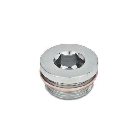 DIN908-ST-G1/8-AC  THREADED PLUG STEEL