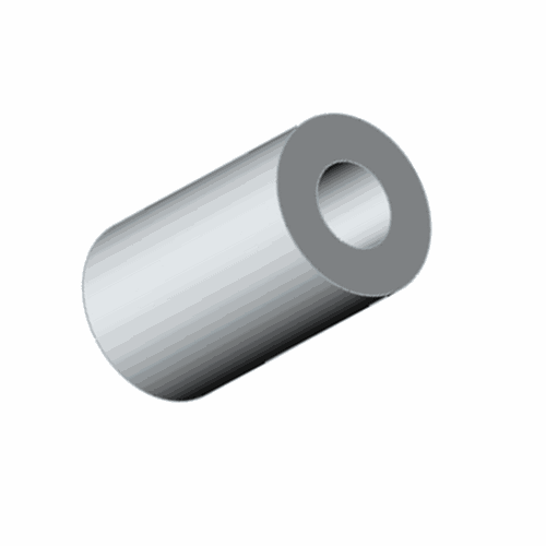 [EAL-M16-1020] ESPACIADOR DE ALUMINIO SIN ROSCA DIÁMETRO 16MM PARA TAMAÑO DE TORNILLO NO. M 10" LONG. TOTAL 20MM. METAX