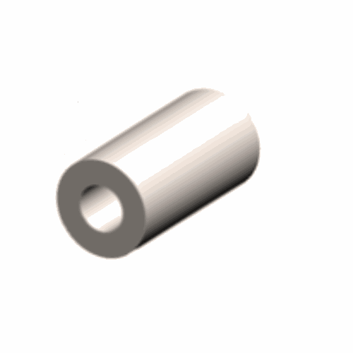 [ESS-38-12112] ESPACIADOR DE ACERO INOXIDABLE SIN ROSCA DIÁMETRO 3/8" PARA TAMAÑO DE TORNILLO NO. 12, LONG TOTAL 1 1/2". METAX