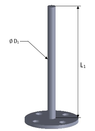 [PTAR4-.125-1.00]  Pin para Tablero de Arnés Eléctrico con Rondana de 4 Barrenos, Diámetro .125", Long. Total 0.750".