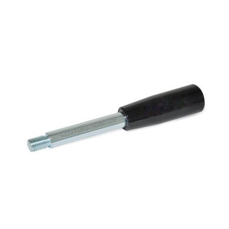 [310-12-125-E-ZB] GN310-12-125-E-ZB  GEAR LEVER ZINC STL